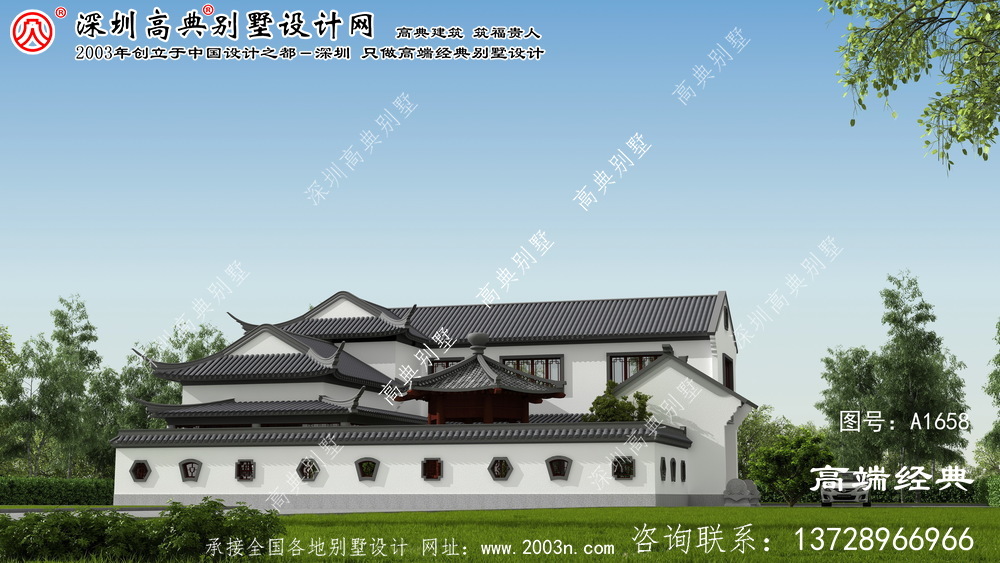 新宁县经典型中式别墅，优雅空间